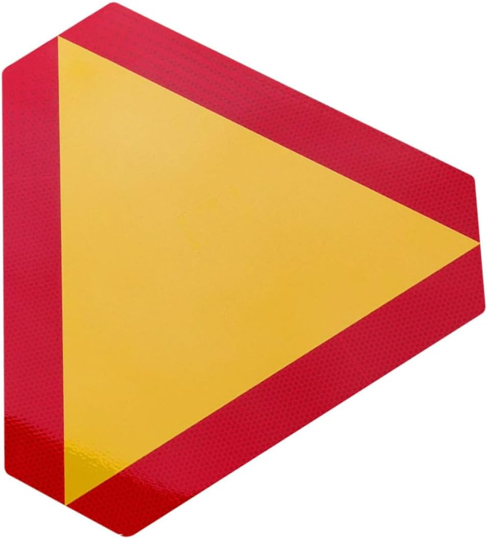 ULTECHNOVO Aluminum Car Reflector Road Reflectors for Car Slow Moving Vehicle Sign Triangle Sign Rear Reflective Board Warning Board image number 5