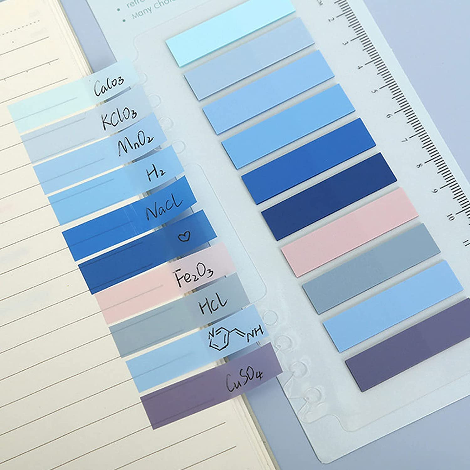 1600 Pcs Sticky Tabs, Morandi Sticky Notes Page Markers Book Tabs Index Tabs Memo Stickers, 80 Colors Writable & Repositionable Post It Tabs for Annotating Books, Folders, Monitors image number 6