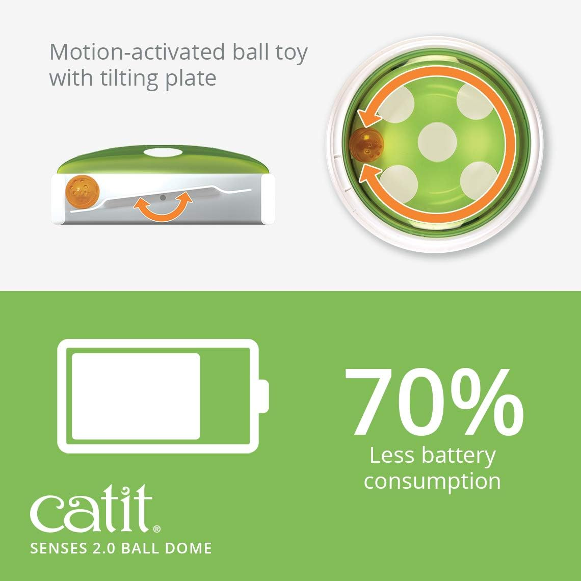 Catit Senses 2.0 Ball Dome Interactive Cat Toy, 43144 image number 2