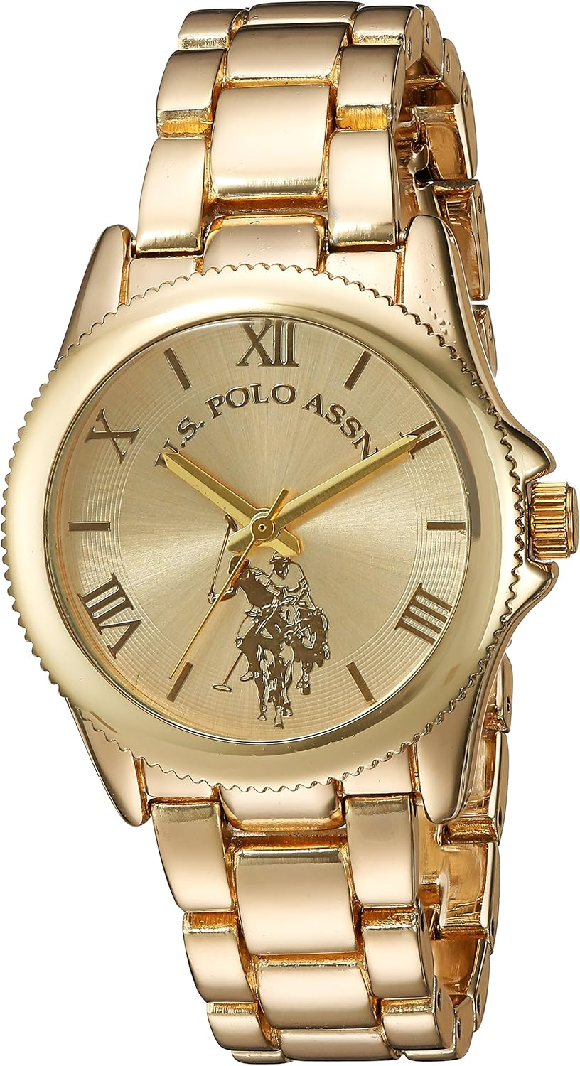 Accutime U.S. Polo Assn. Women'S USC40043 Analog Display Analog Quartz Gold Watch, Gold, Modern image number 3