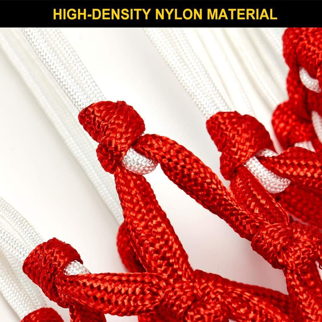 CENZICOM Basketball Net, Upgrade Thick Professional Basketball Nets Replacement Heavy Duty Outdoor Professional Basketball Hoop Net for All Weather-12 Loops image number 1