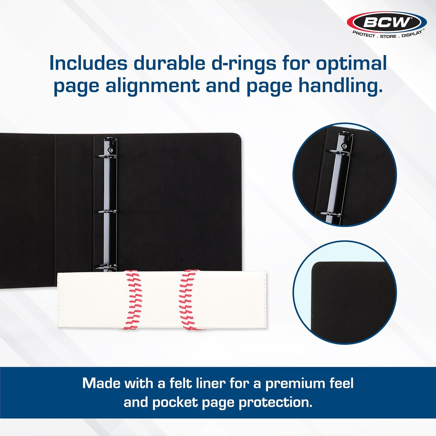 BCW Premium Baseball Collectors Album, White image number 5