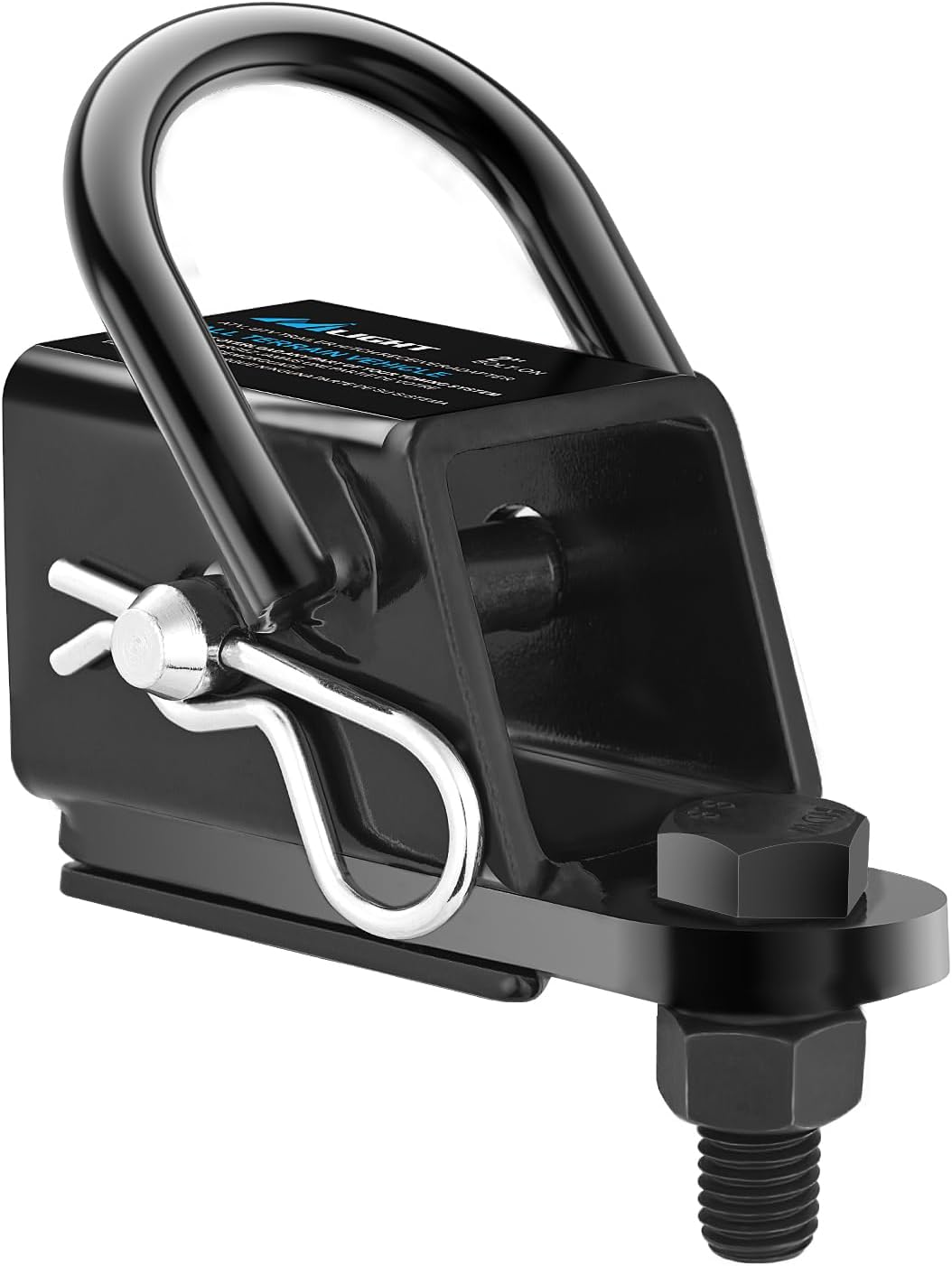 Nilight 2 Inch Rear Trailer Hitch Receiver Kit for ATV UTV Rear Bumper Tow Hook Black Hitch Cover Kit, 2 Years Warranty image number 6