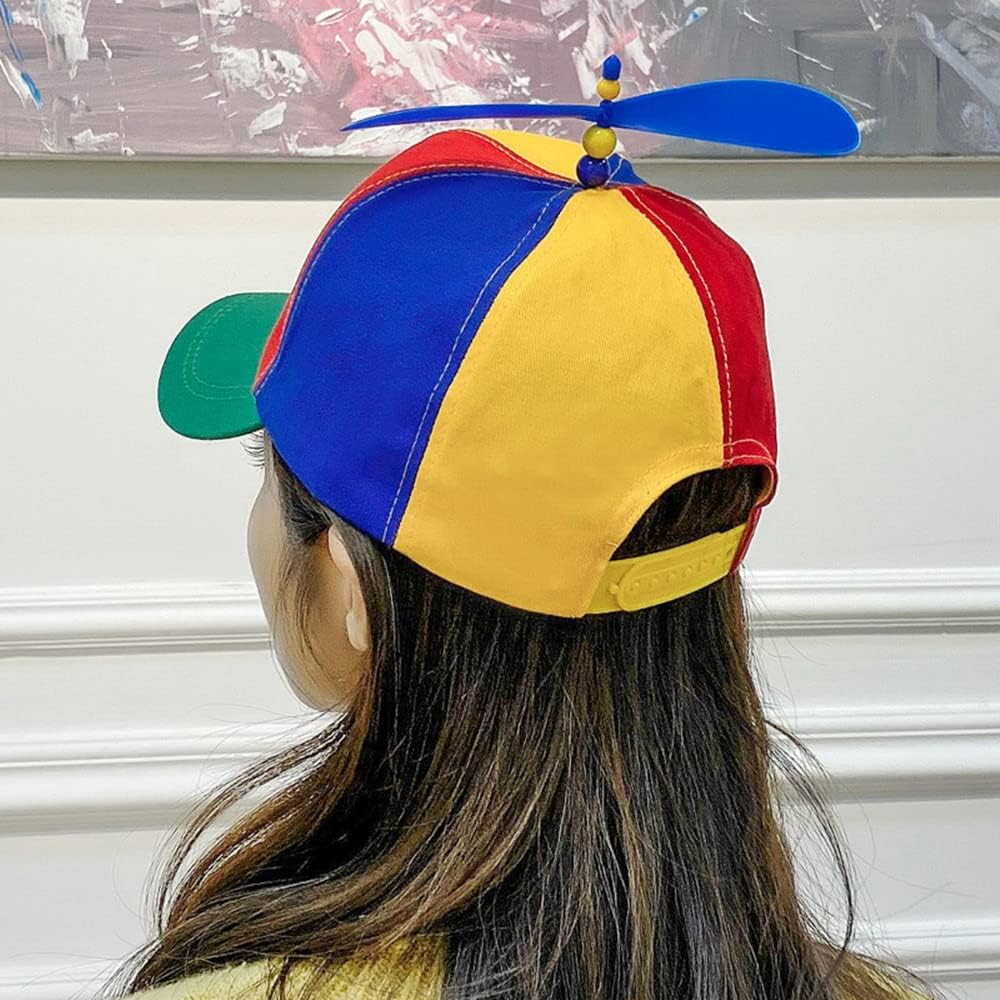 Voarge Propeller Hat, Propeller Hat, Helicopter Cap, Baseball Cap for Adults & Kids - Adjustable Size (Unisex Design) image number 3