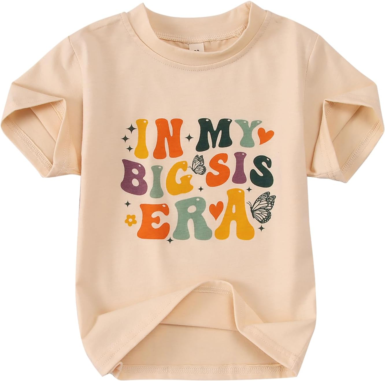 KEKEMI in My Big Sis Era Graphic Shirt Toddler Girl Promoted to Big Sister T-Shirt Baby Short Sleeve Summer Crewneck Tee Tops
