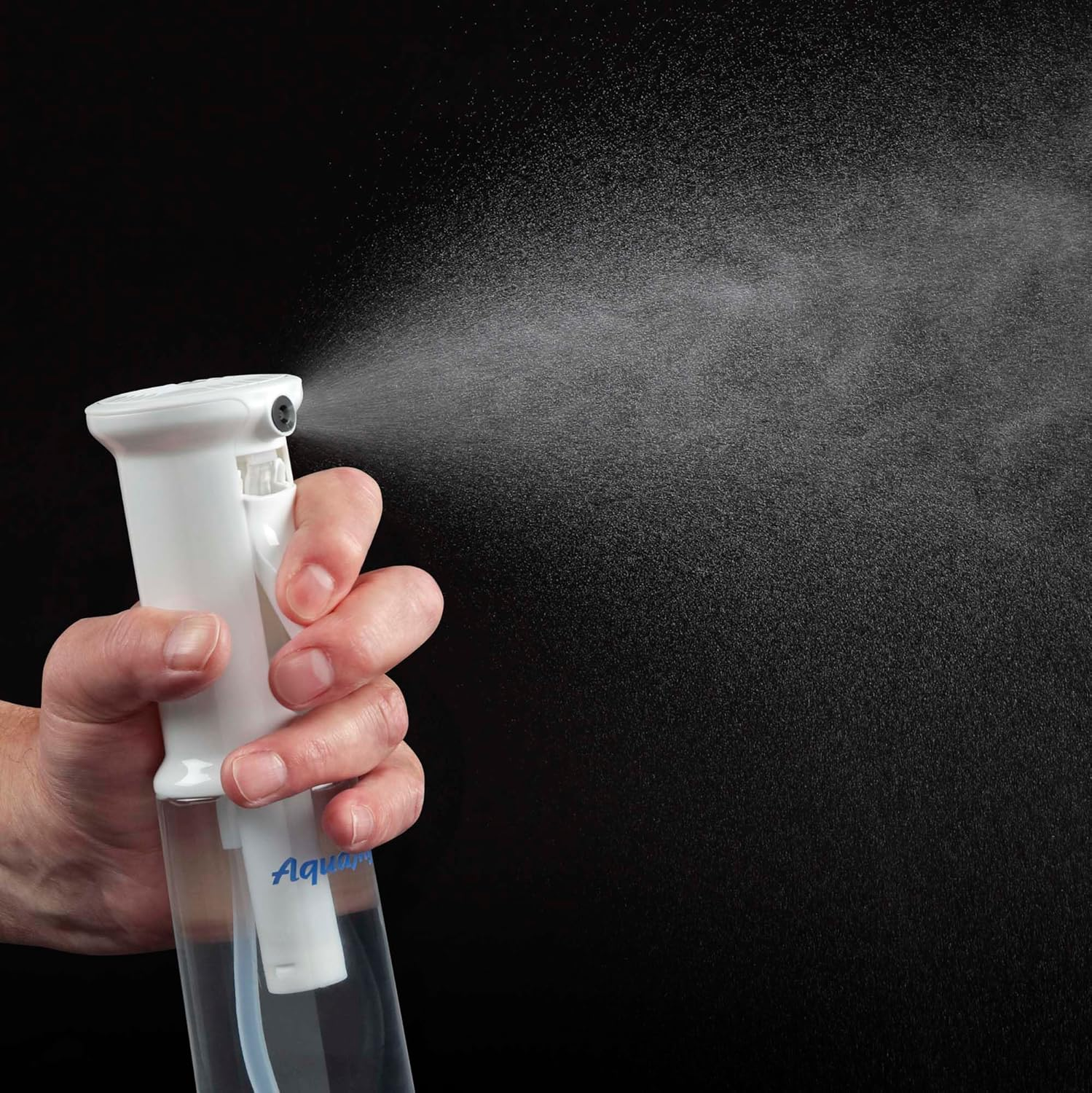 Creative Mark Aquamyst 300 Ml Continuous Mist Spray Bottle - 2-Pack - Ergonomic Plant Mister - Water Mister Spray Bottle W/Pre-Compression Technology, Drip-Free 0.3 Mm Nozzle, Clear 10.14 Oz Bottles image number 1