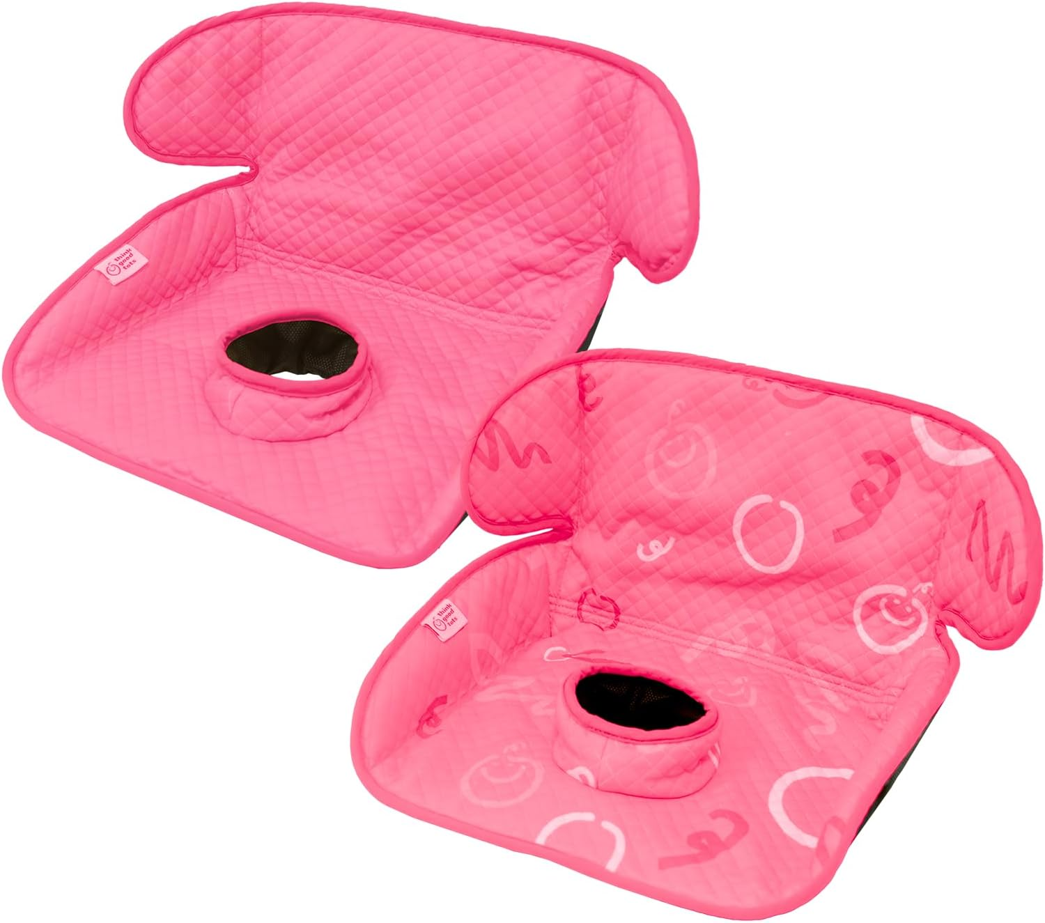Pink Piddle Pad 2-Pack &ndash; Waterproof Car Seat & Stroller Protector for Potty Training Toddlers & Babies, Machine Washable, Anti-Slip Backing, Universal Fit