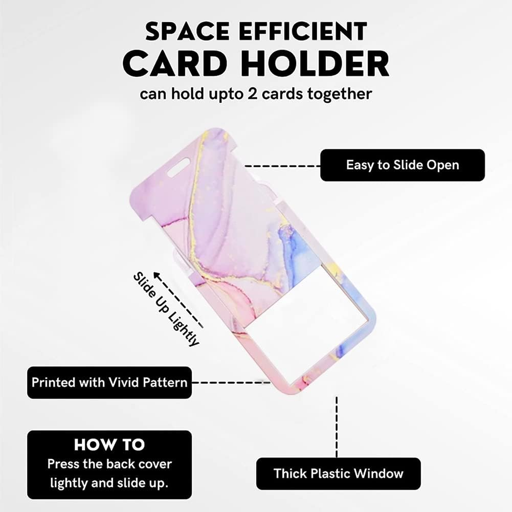 Badge Holder with Retractable Reel Heavy Duty ID Name Tag Worker Badge Carabiner Clip Card Protector Cover Case Plastic image number 3