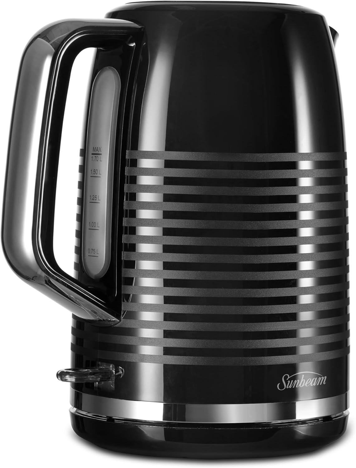 Sunbeam Rise and Shine Kettle and Toaster Set | 4 Slice Toaster and Kettle Set, 1.7L Kettle Capacity, 2400W Electric Kettle, 7 Browning Toaster Settings, High-Lift Toaster Lever, Black PUP3100BK image number 4