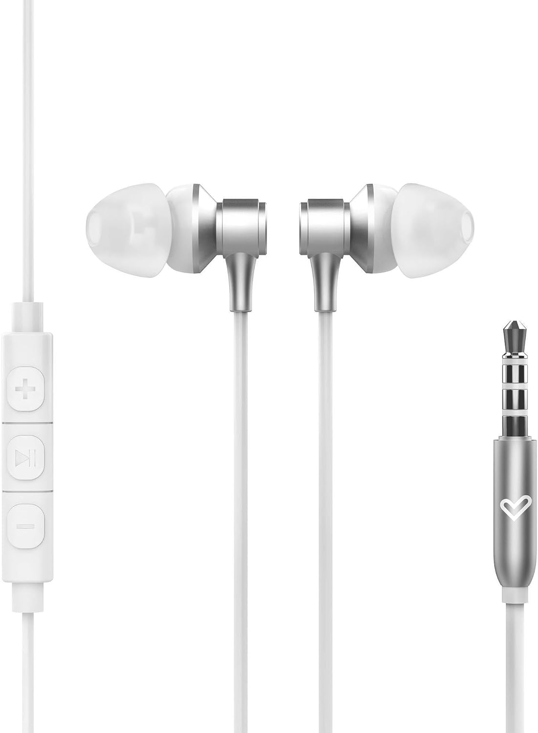 Energy Sistem Metallized 3.5Mm Aluminium Recycled Plastic In-Ear Headphones with Microphone - White