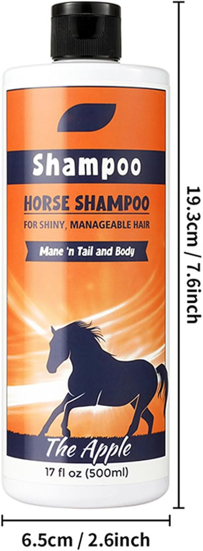 Horse Shampoo Conditioner - 500 Ml Coat Cleaner Shower Gel, Smoothing the Care Solution, Moisturising Shower Gel, Deep Moisture Retention Shampoo for Human Hair, Dog Wasc image number 3