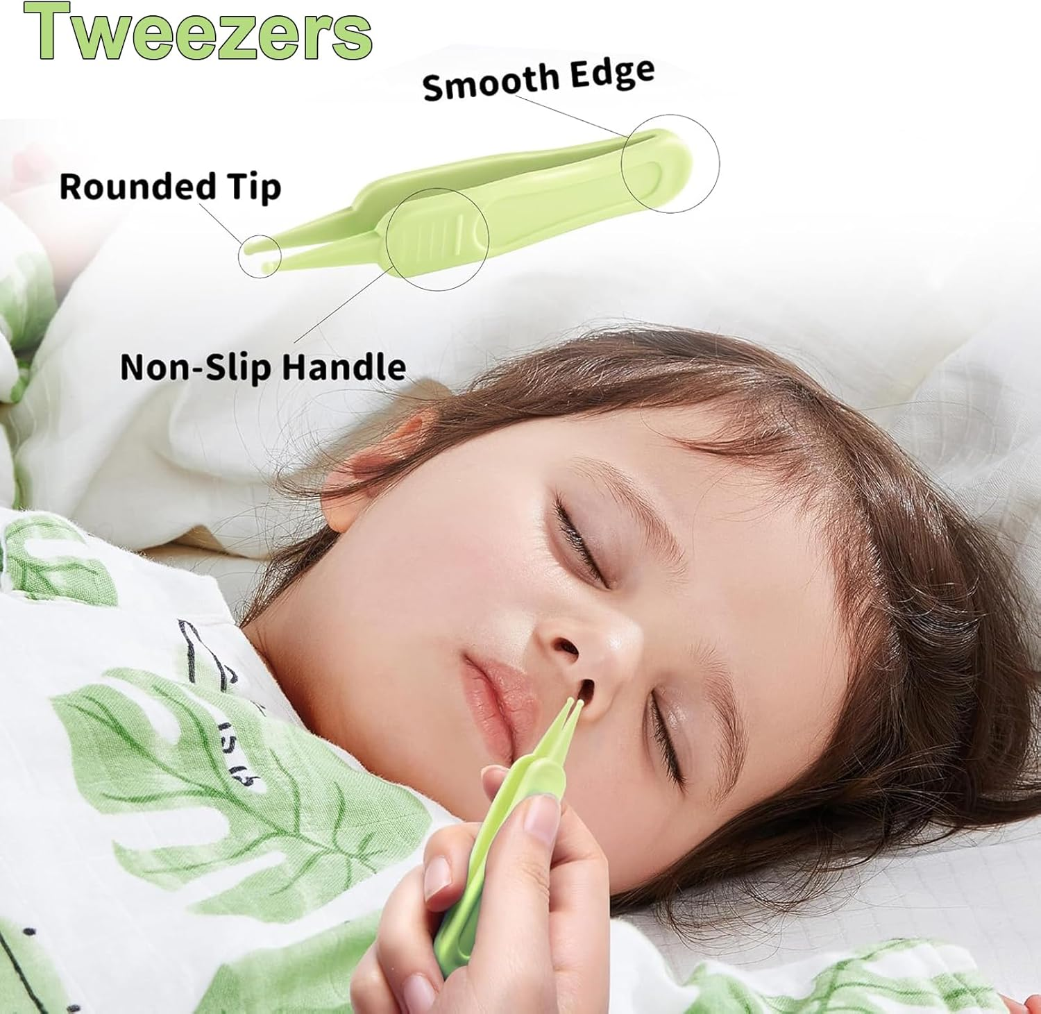 Baby Nail Care Set, 4-In-1 Baby Nail Kit, Finger Nail Clippers, Baby Nail Clippers, Baby Nail Scissors, Nail Files and Tweezers for Trimming Baby'S Fingers or Toes image number 6