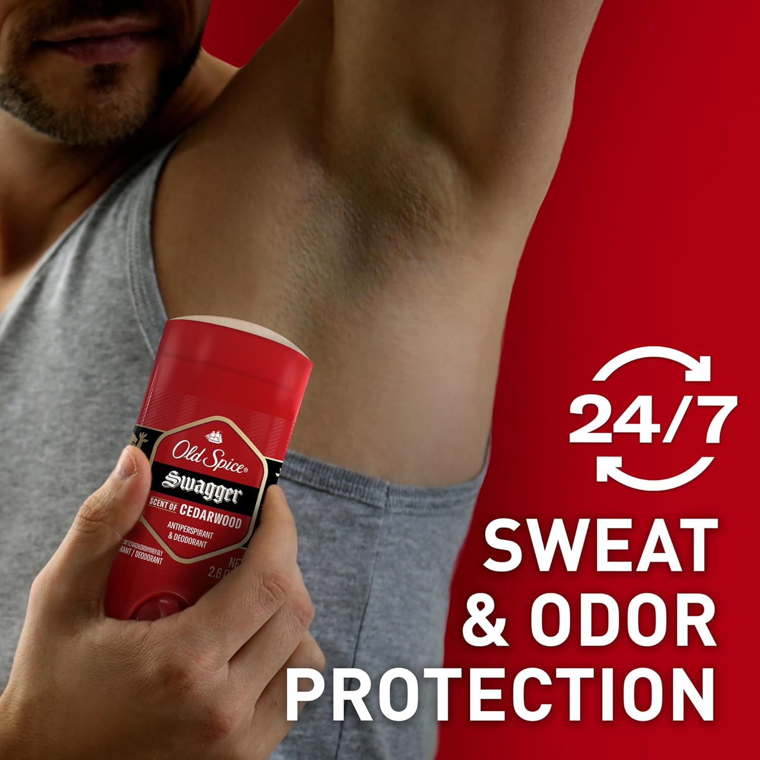 Old Spice Red Zone Collection Invisible Solid Swagger Scent Men'S Anti-Perspirant and Deodorant, 2.6 Oz (Pack of 6) image number 4