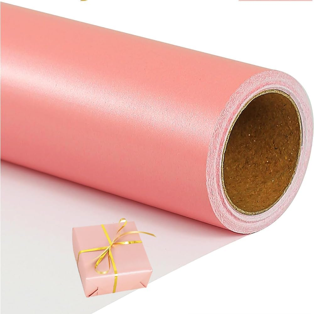 Wrapping Paper Roll with Pearly-Lustre Finish, Wrapping Paper,Elegant Gift Wrap for Weddings, Birthdays, Christmas & Holidays(17" X 32.8 Ft) (Blue)