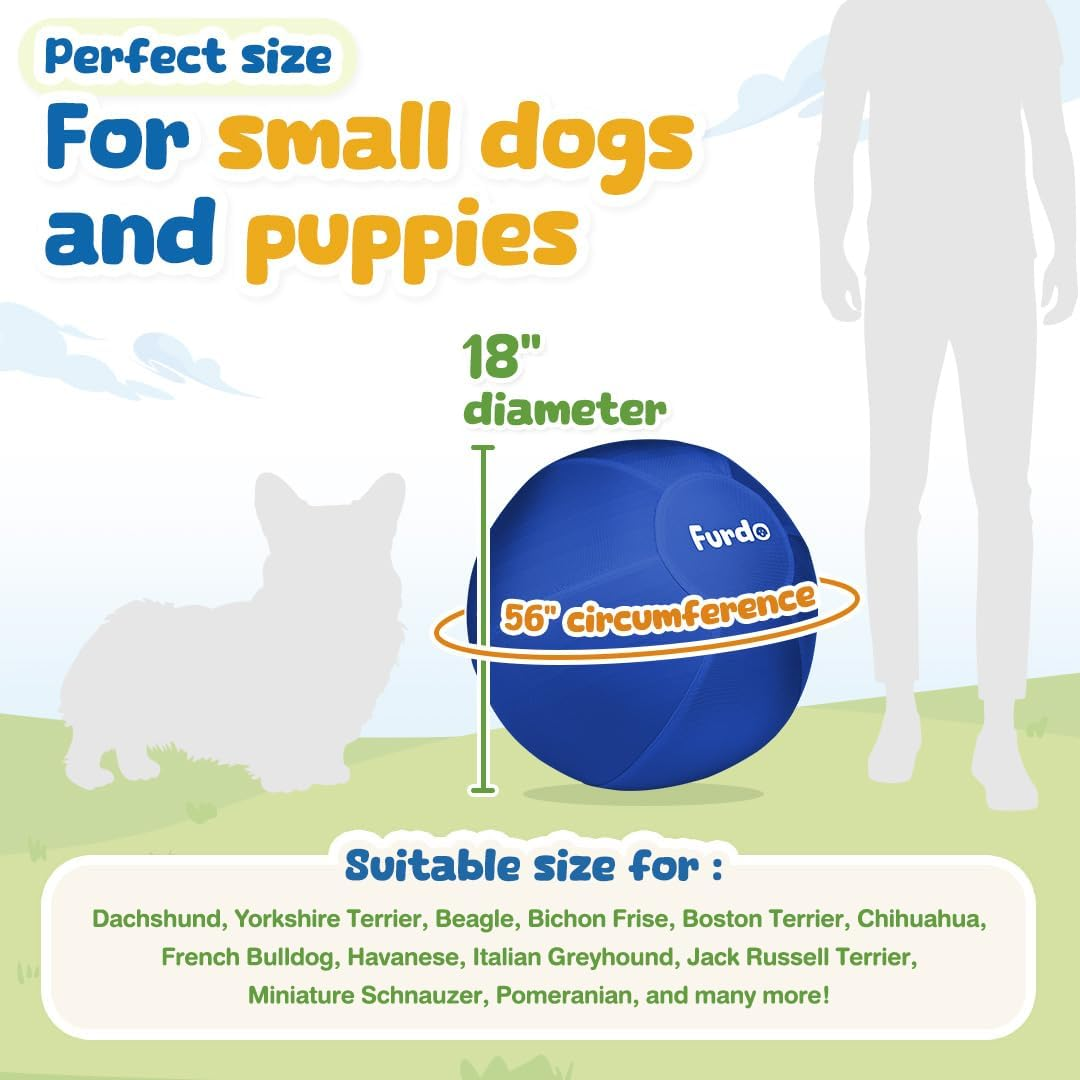 Furdo Herding Ball for Dogs - Blue image number 6