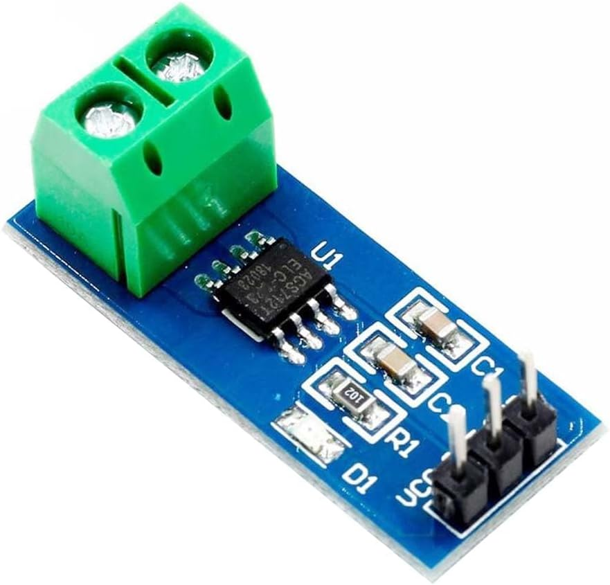 5Pcs ACS712 30A Hall Effect Current Module + 5Pcs Voltage Module DC0-25V Voltage Tester Terminal Sensor image number 1