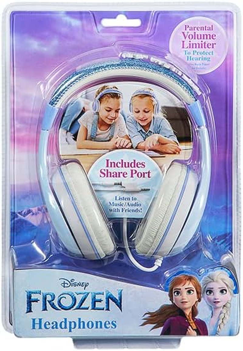 Frozen II FR-140.EX9MI Youth Headphones on Ear with Volume Limiting(Blue/White) image number 3