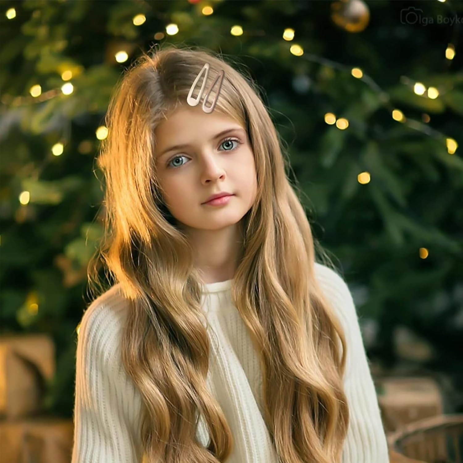 Aikeis 30 Pieces 5 Colors Metal Snap Snap Hair Clips Shiny Look 2 Inch Hair Clips for Women Girls Hair Accessories image number 2