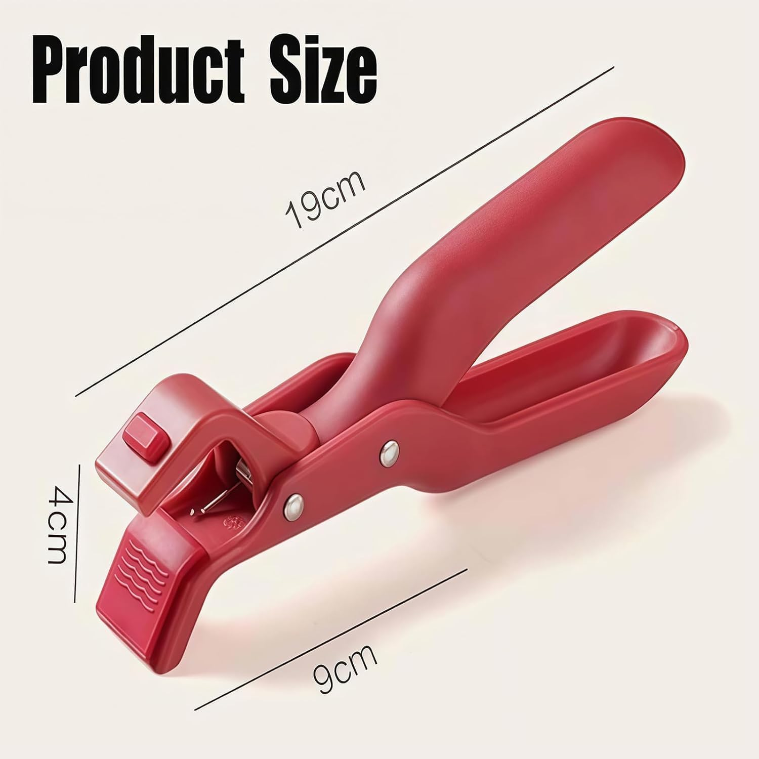 Hot Plate Gripper Tongs, Safely Moving Hot Plates, Heat Resistant Silicone Tong Non-Slip Anti-Scald Bowl Clip for Moving Hot Plate or Bowls Multi-Function Anti-Scalding Dish Plate Gripper,Red QFFAFAR image number 5