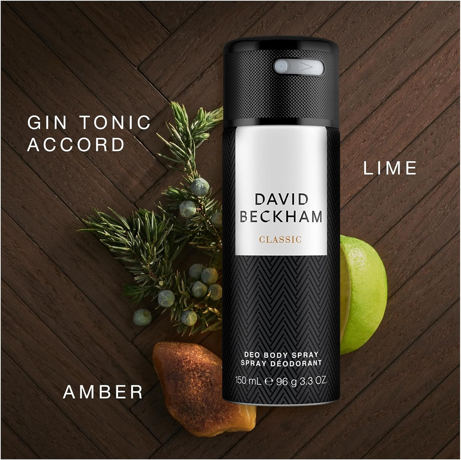 David Beckham Classic Deodorising Body Spray 150Ml image number 2