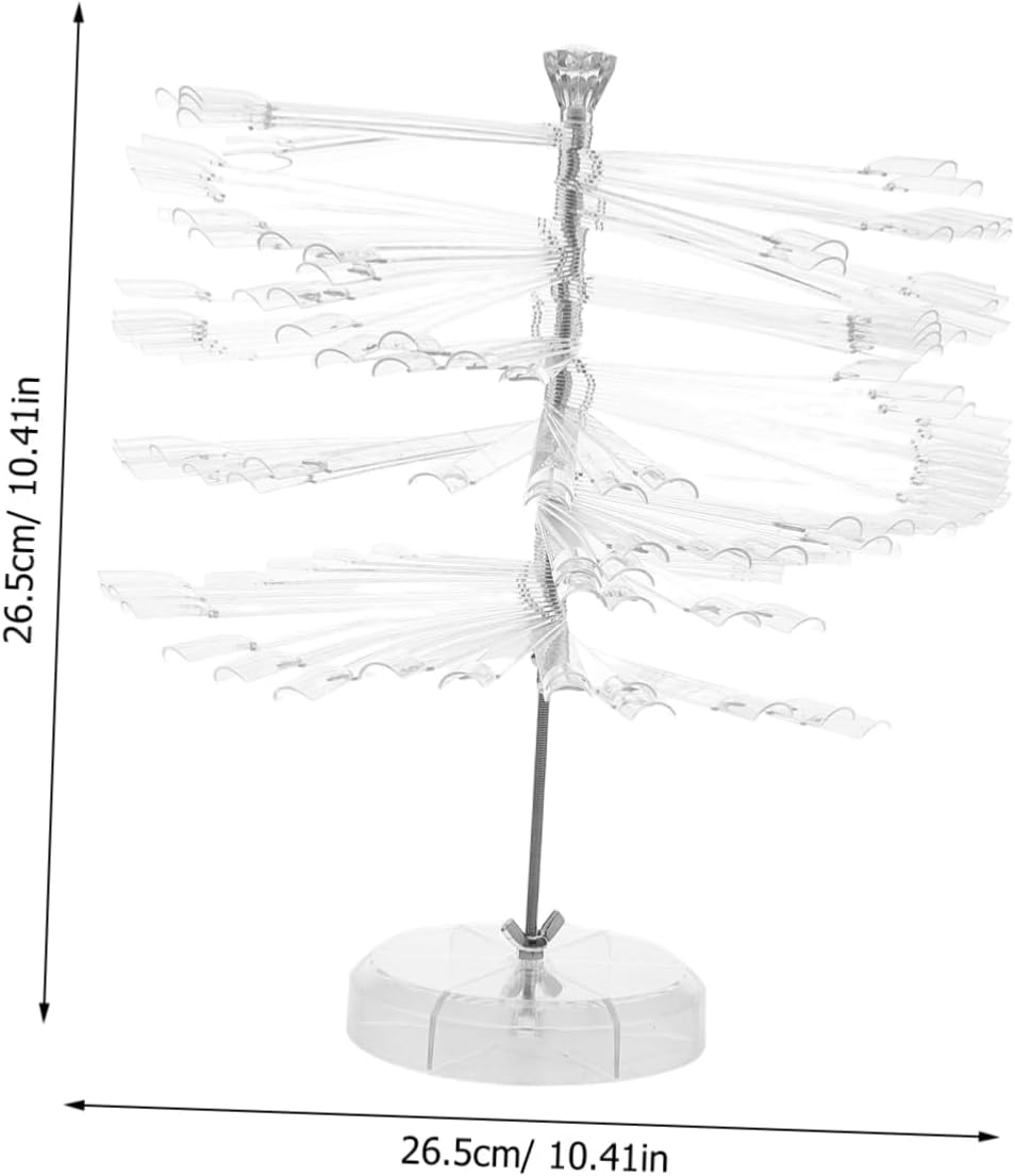 Minkissy Nail Art Display Stand Spiral Nail Art Chart Gel Polish Spiral Rack Sturdy for Salon - Beige image number 6