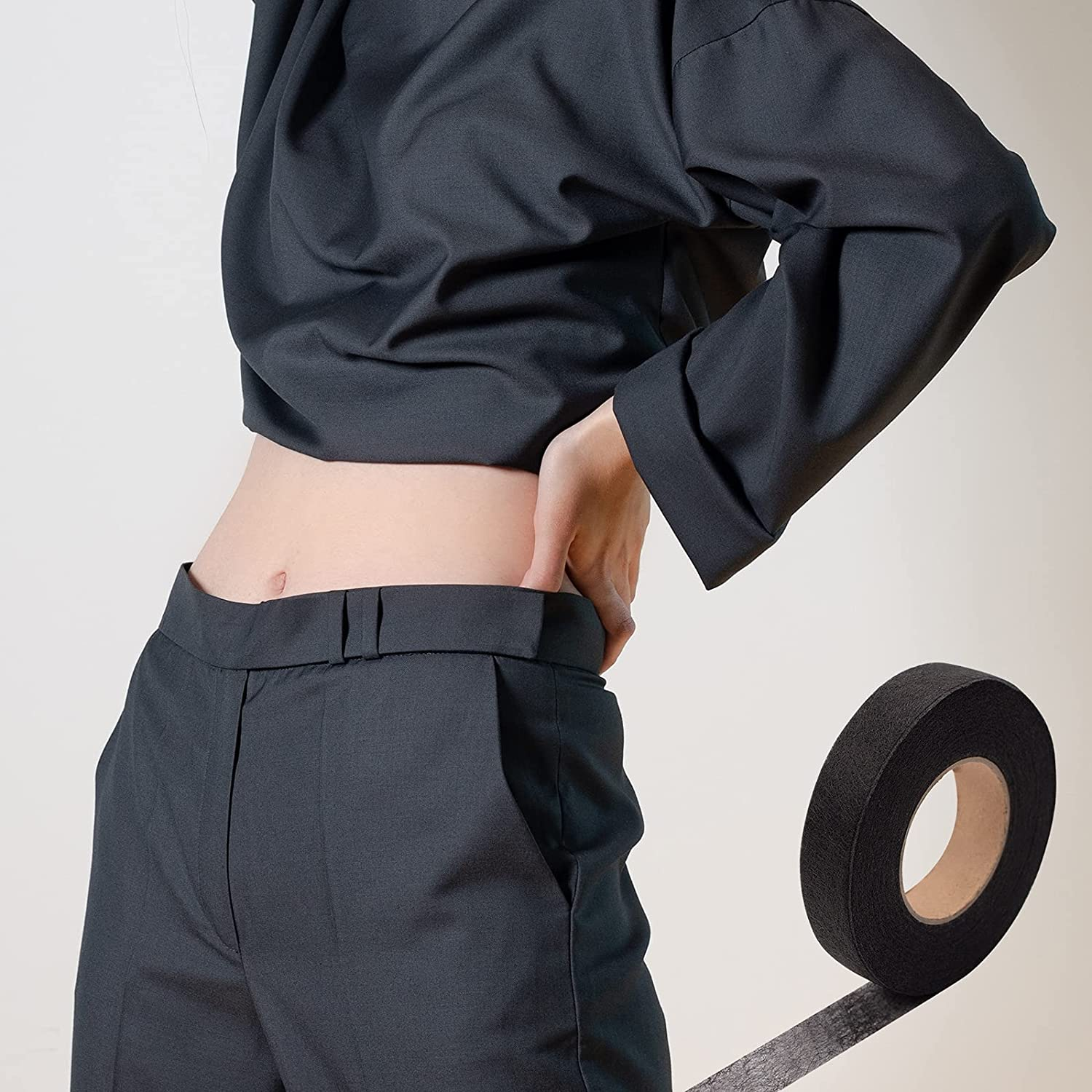 Daily Treasures 2Pack 140 Yards Iron-On Hemming Tape (With 2 Sewing Clips+3 Mark Pencil+1 Tape Measure) | 15 & 20 Mm Fabric Fusing Tape | Bonding Web Adhesive Tape for Jeans Trousers Garment Cloth image number 6