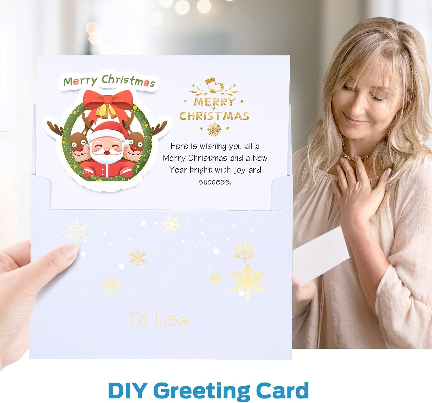 Ohuhu Blank White Cards and Envelopes - 100 Pack 5" X 7" Heavyweight Folded Cardstock and A7 Envelopes for DIY Greeting Cards Wedding Birthday Invitations Baby Shower Thank You Cards image number 6