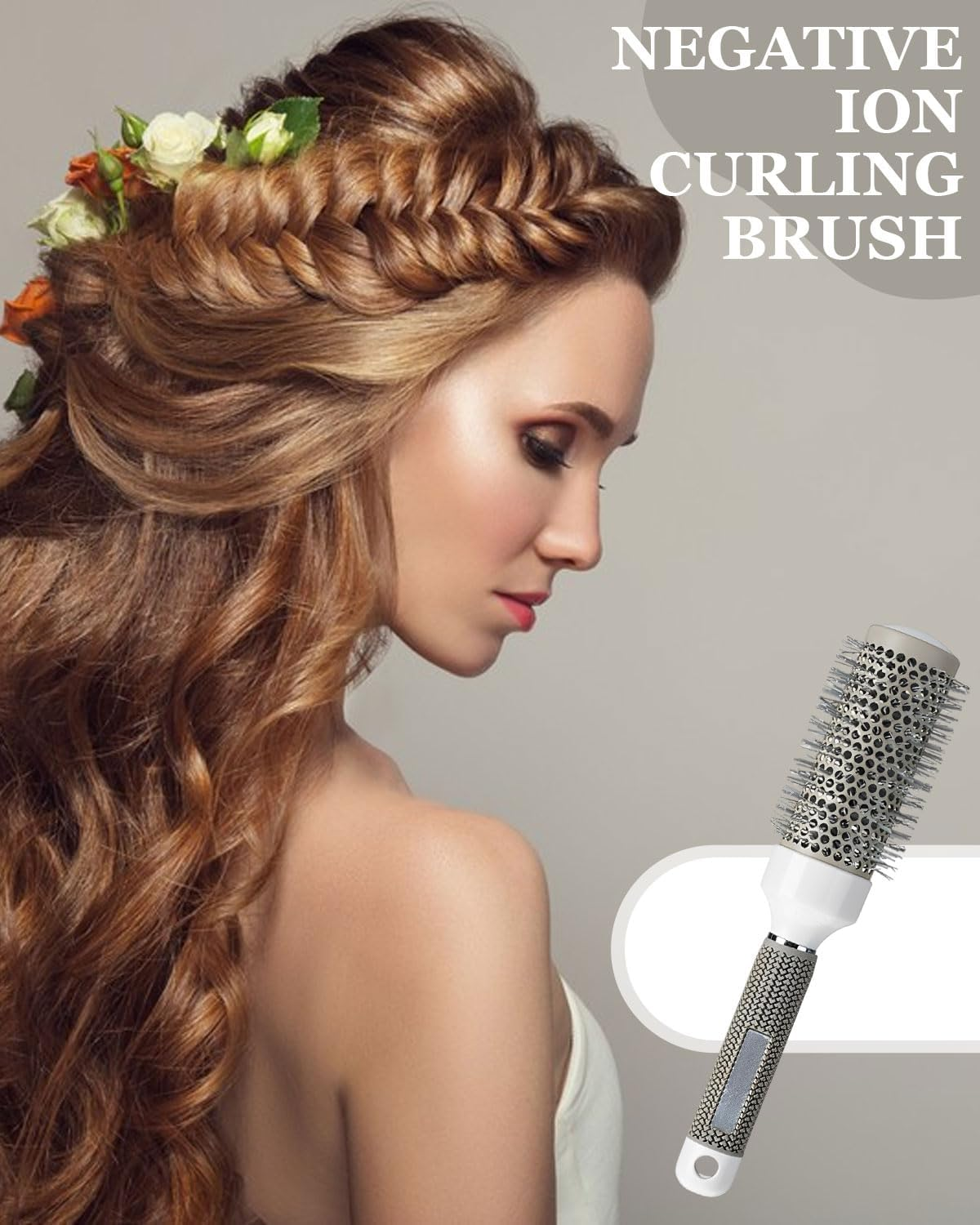KEMUZ Professional Curl Brush & Curl Brush - Premium Curl Comb for Defined Curls, Gentle Detangling & Stylish Hairstyles (For All Hair Types)
