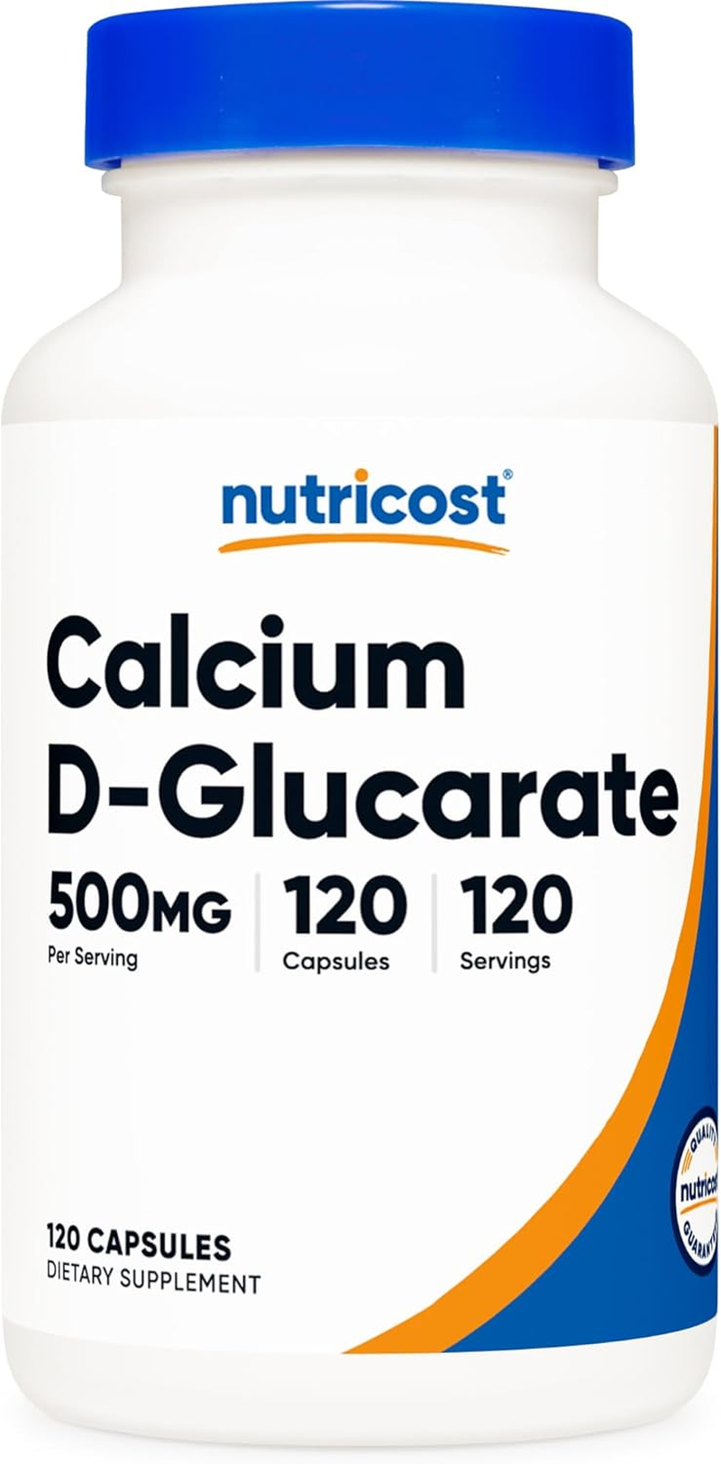 Nutricost Calcium D-Glucarate 500Mg, 120 Capsules - Gluten Free, Non-Gmo, Vegetarian Friendly image number 1