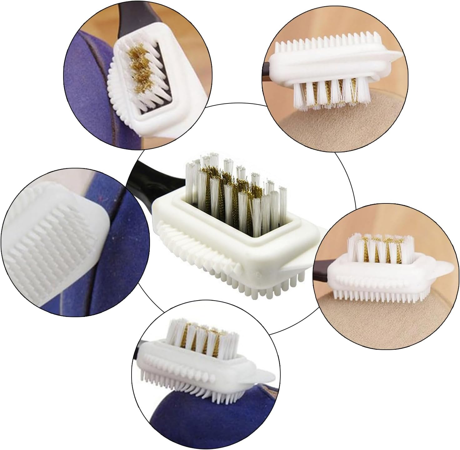 Suede Brush for Boots, Nubuck Brush for Suede Leather, Comprehensive Cleaning Tool for Shoes, Bags, and Jackets, Removes Dirt and Restores Nap, Gentle and Effective image number 1