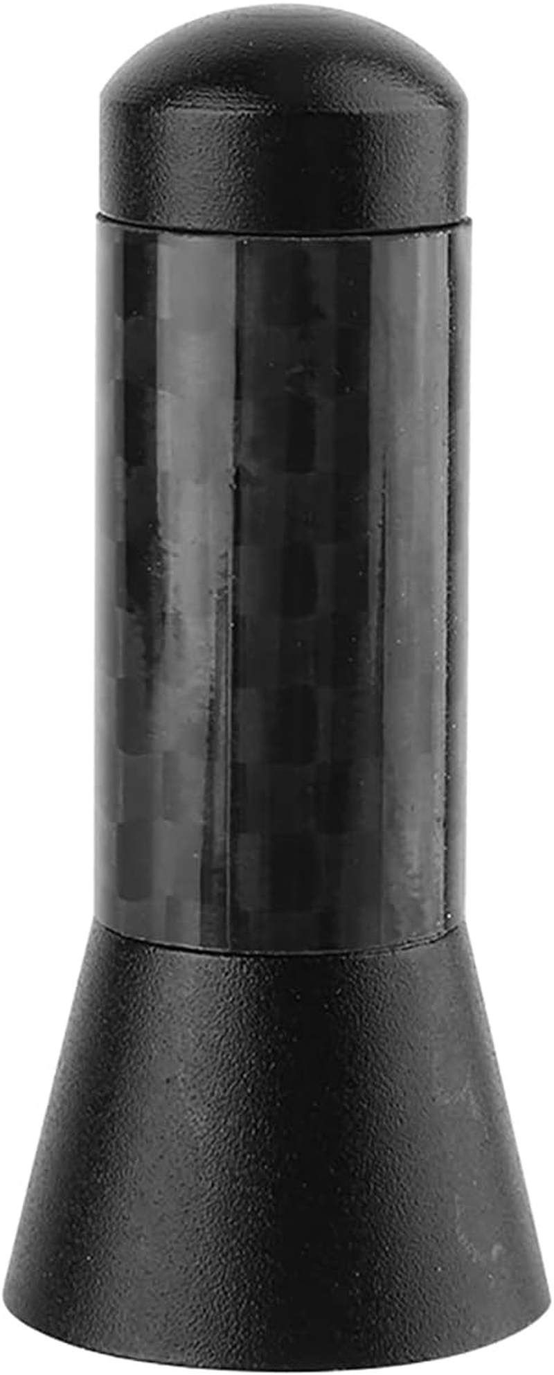 3.5Cm Black Carbon Fiber Car Short Antenna with Aluminum Screw for Universal Fitment image number 3