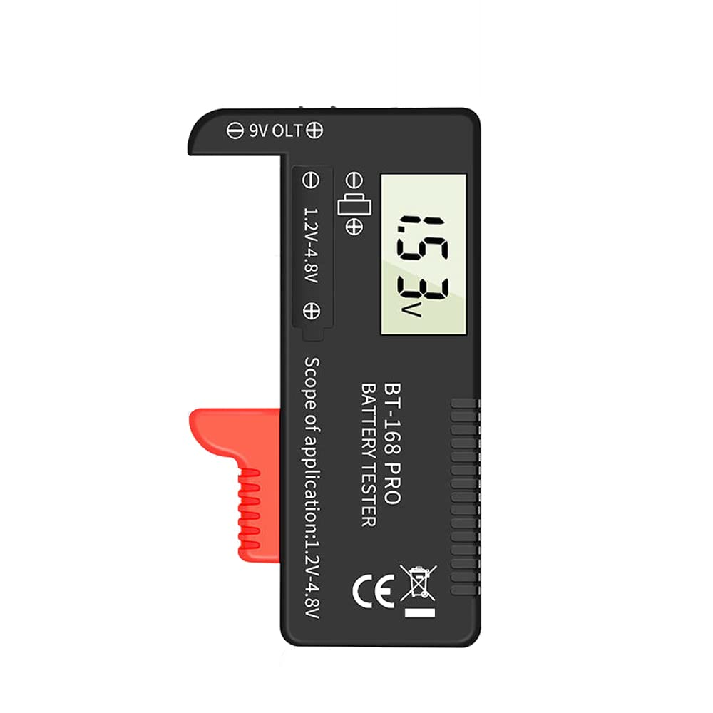 Digital Display Universal Battery Tester - Portable Battery Capacity Indicator - Practical Battery Level Checker - Voltage Meter - Electric Quality Monitor Detector for 9V, 1.2V-4.8V Batteries image number 6