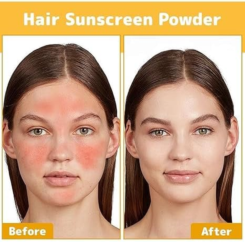 Powdered Sunscreen for Scalp, Oil Control Natural Matte Finish, Lasting Lightweight Breathable, Suitable for All Skin Types(0.28 Oz) image number 6