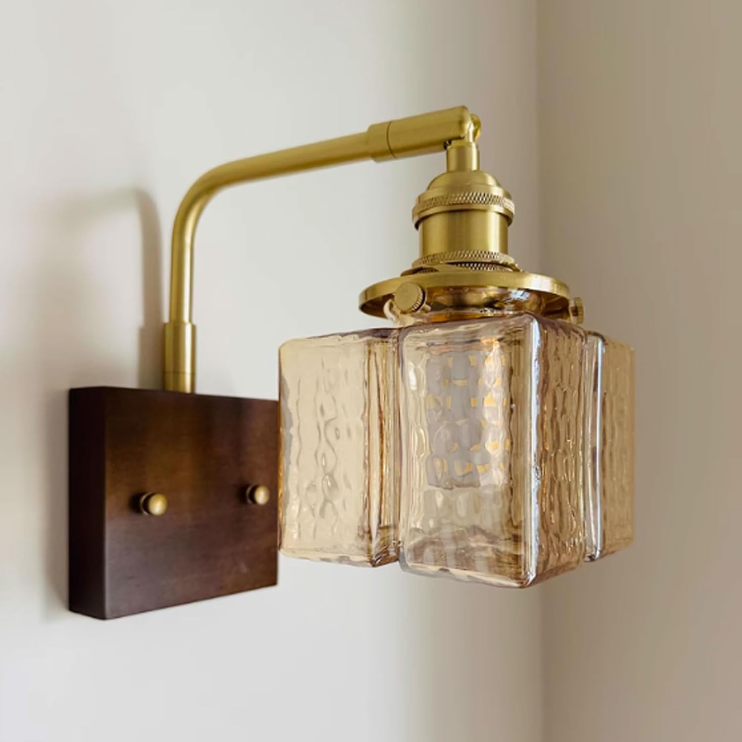 LED Wall Light Indoor Wall Lamps Wall Lamps Sconces Classical Light with Glass Lampshade for Bedside Living Room Wall Lighting image number 1