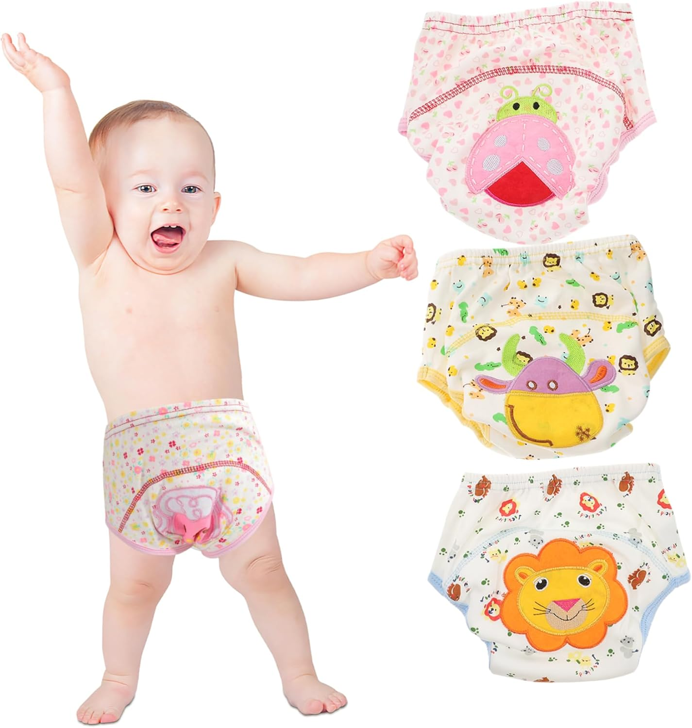 VICASKY 6Pcs Nappy Underwear for Potty Training Pants Size M Soft and Comfortable Training Pants for Toilet Training for Little Ones image number 4