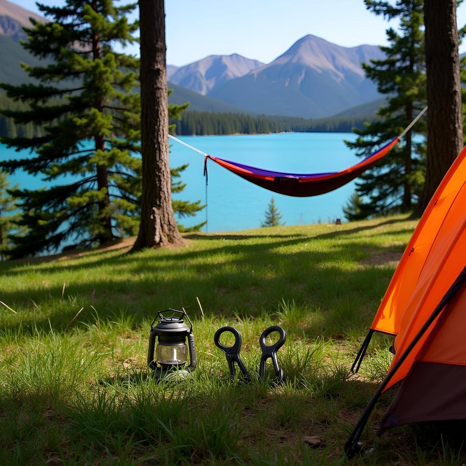 10Pcs Black Plastic Snap Clip Hook Camping Carabiner Buckle Multifunction Snap Hook Camping Equipment Tent Buckle Clips Tent Hooks for Lights Hanging to Canopy Outdoor Tent Tool Accessories image number 4