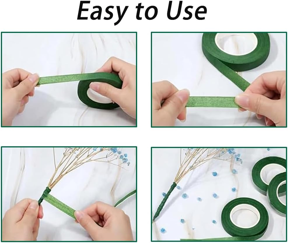 10 Pcs Floral Tool Set, DIY Flower Arrangement Kit for Bouquets, Crafts, Wreath Making, Dried Flower Arrangement, Florist Tape and Flower Wire Arrangement Kit, Wire Cutter Flower Bouquet Accessories image number 3