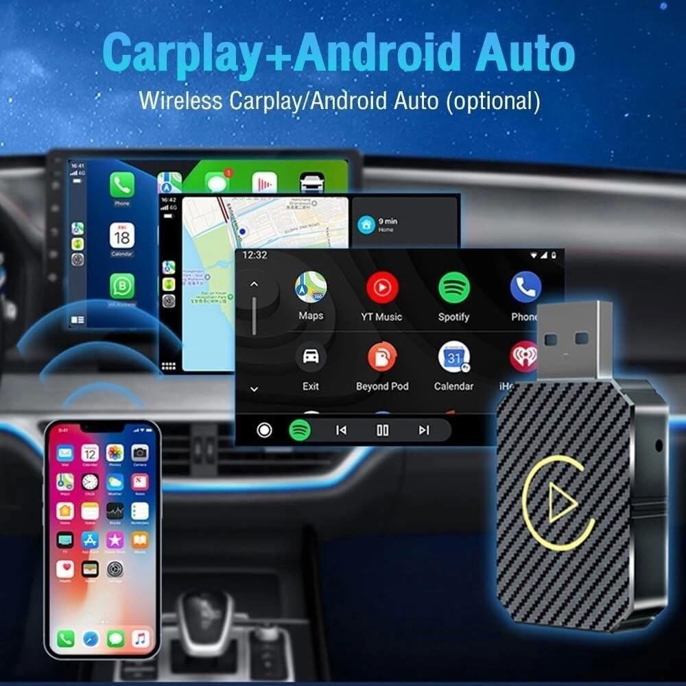 STEXX Wireless Carplay & Android Auto Adapter, Converts Wired to Wireless Carplay Adapter Plug & Play Dongle Compatible with Cars from 2016 & Iphone Ios/Android, with USB-C image number 6