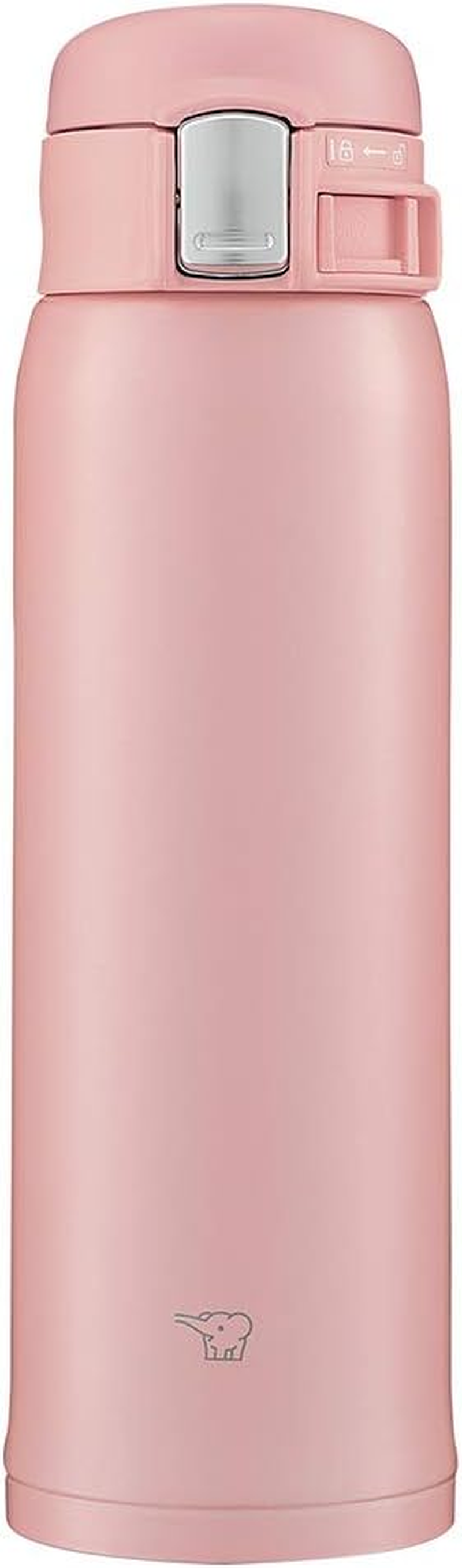 Zojirushi SM-SF48-PA Water Bottle, Direct Drinking [One-Touch Open] Stainless Steel Mug, 16.9 Fl Oz (480 Ml), Pink