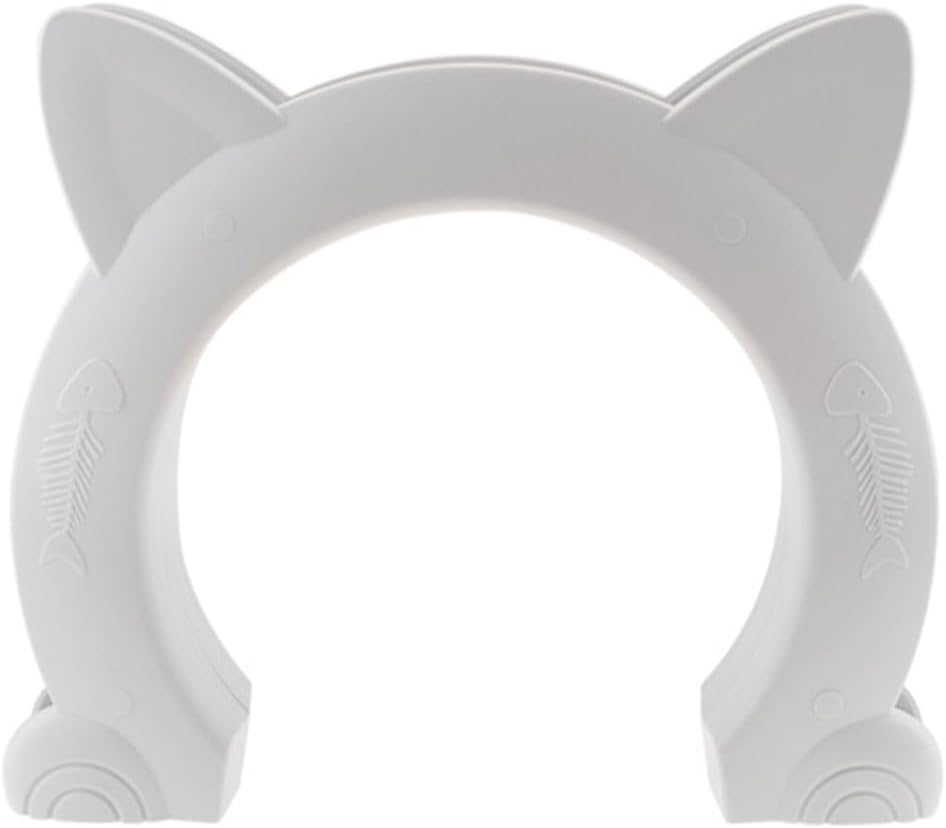 Cat Door,Hollow Core Doors,Round Pets Door,Dog Gate,For Cats and Dogs or Small Pets,Household Solid and Hollow Core Doors Convenient Pet Entry,Easy to Install,Xl (Black)