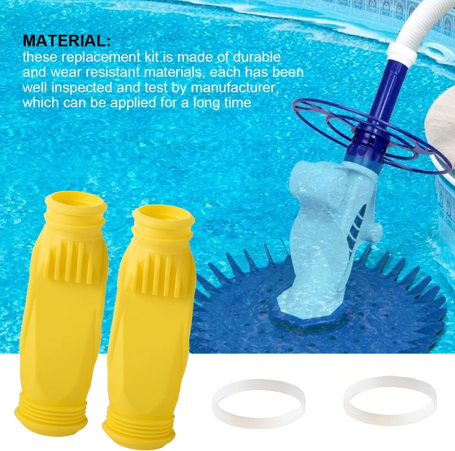 Zoom Pool Cleaner Parts, 2 Pcs Swimming Pool Cleaner Diaphragms Suitable for Zodiac Baracuda G2 G3 G4 W81710 W81710PK W69698 (2 Pack) image number 5