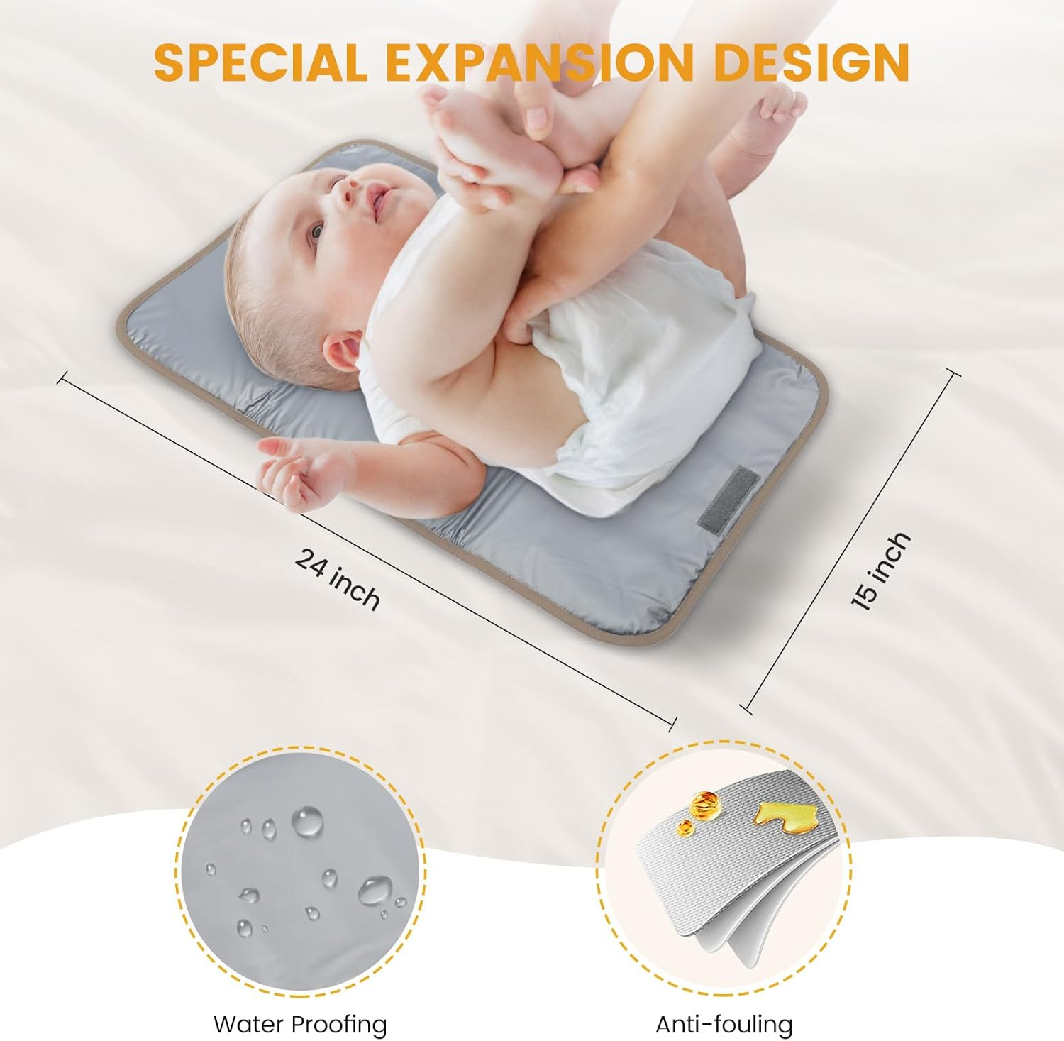 LOVEVOOK Diaper Bag Backpack,Diaper Bag Tote with Insulated Pockets,Baby Bag for Girl Boy with Changing Pad,Large Baby Diaper Bag with Pacifier Case,15.6 Inch Anti-Theft Laptop Backpack for Women image number 6