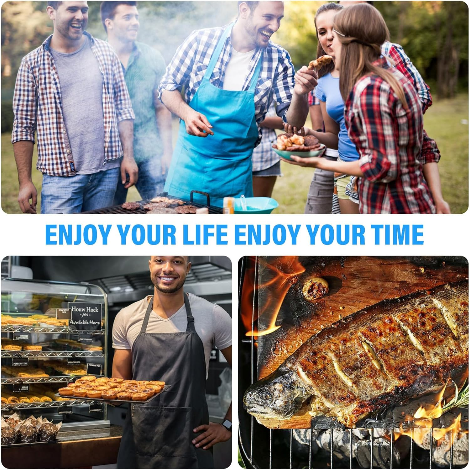 Stainless Steel Barbeque Clamp 25Cm, Cooking Scissor Tongs, Stainless Steel Wire Tong, Kitchen Scissor Tongs, for Cooking Barbecue Stainless Steel Grill Tongs image number 1