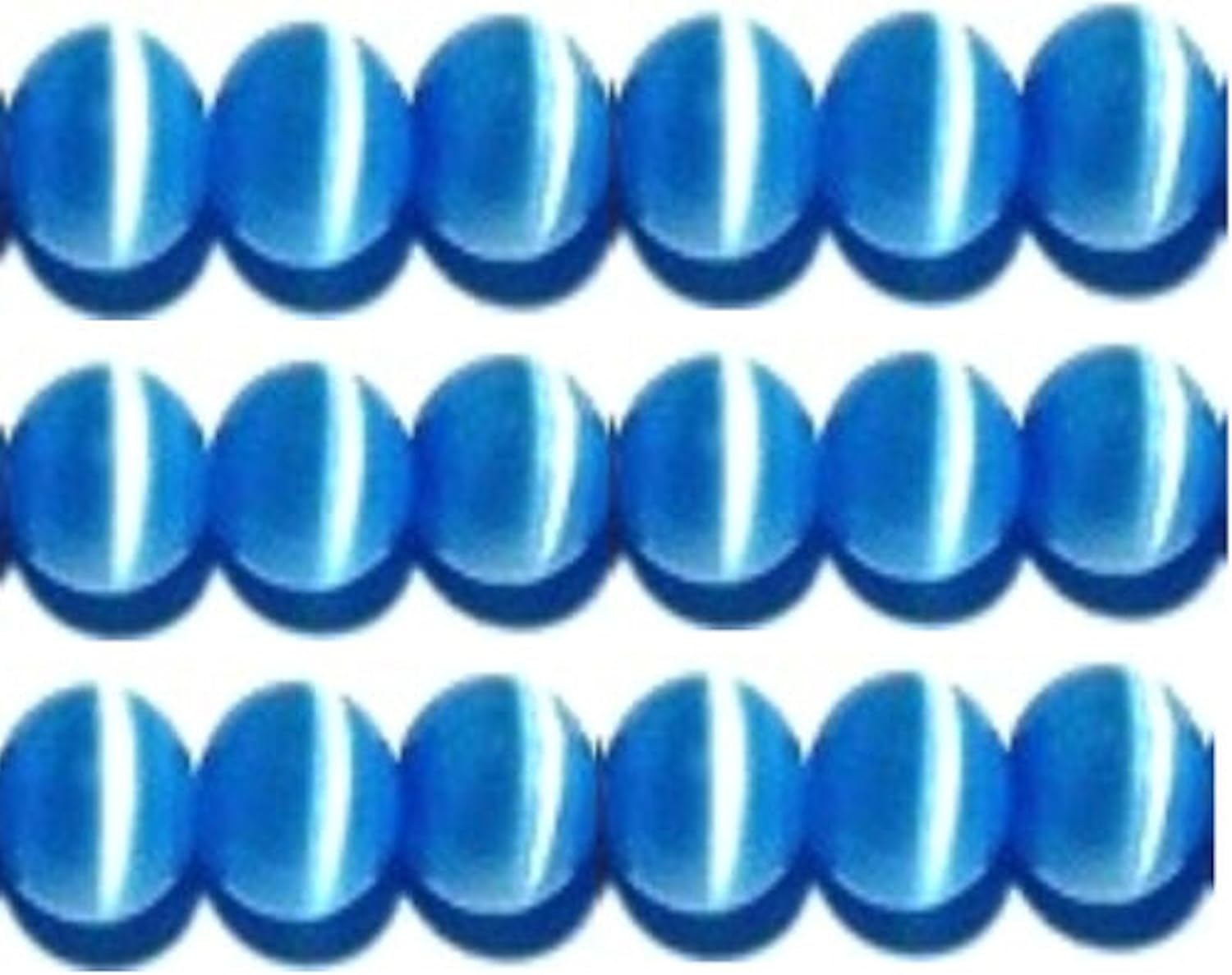 10Mm, 8Mm & 6Mm Cat'S Eye Bead Strands Grade a Fiber Optic, 32 Colors to Choose from (8Mm, Peach) image number 1