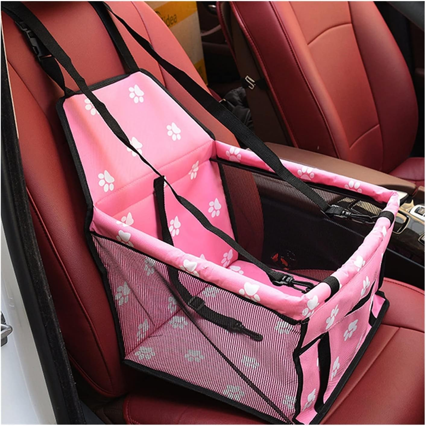 Dog Car Seat Cover Pet Dog Carrier Car Seat Cover Cushion Carry Dog Bag Car Travel Folding Hammock Dog Hammock(Color:Blue) - Blue image number 5