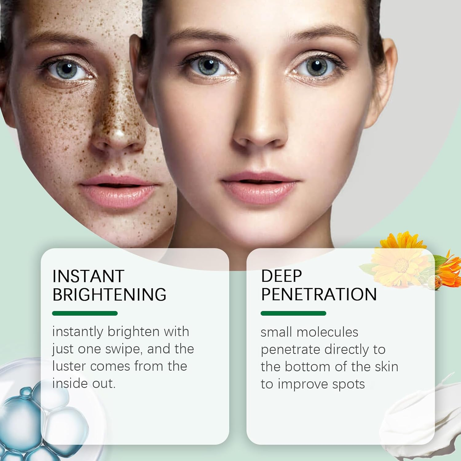 Dark Spot Correcting Glow Cream - Hydrating & Brightening Serum with Niacinamide for Face, Reducing Hyperpigmentation, Fine Lines, Blemishes, and Even Skin Tone (2) image number 5