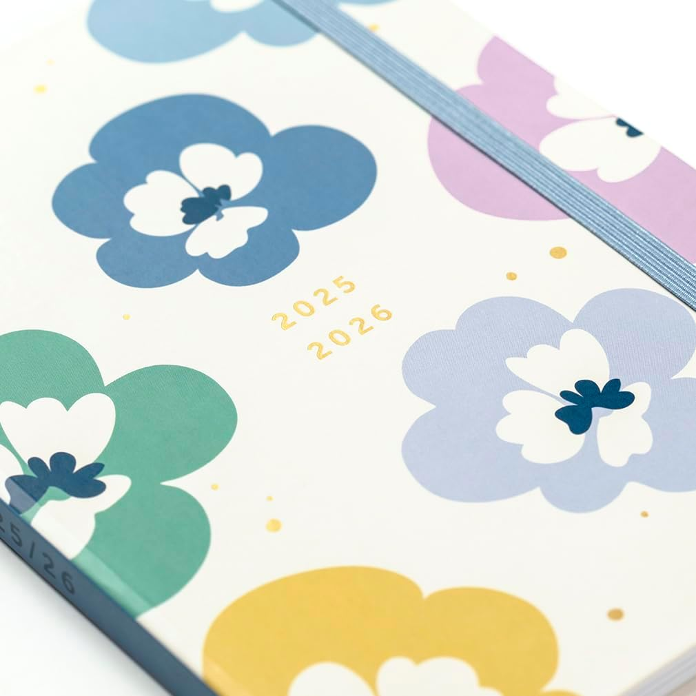 Busy B Diary - A5 Mid-Year Academic Diary - Busy Life Weekly Journal - Aug '25 - Aug '26 &ndash; Floral Print Cover - Life Planner with Dual Schedules, Year Calendar, Pen Loop, Pockets & Elastic Closure image number 5