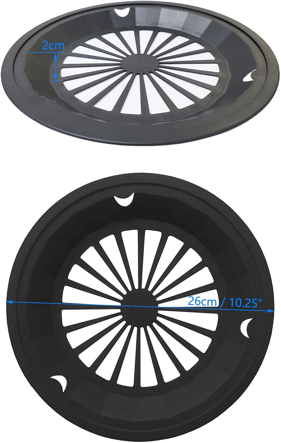 24X 6 Colors Heavy Duty Reusable Plastic Paper Plate Holders Woven Paper Plate Holder for Kitchen Outdoor Picnic image number 2