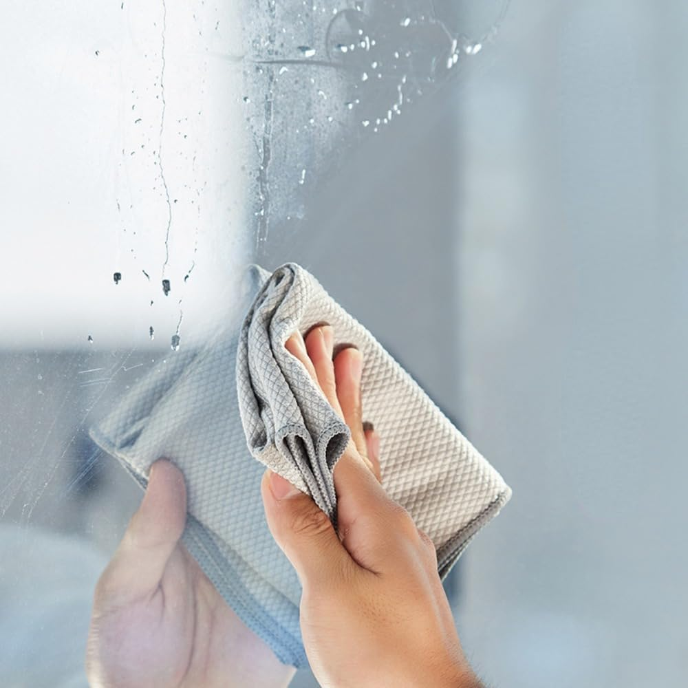 5 Pack Good Home Reuseable Cleaning Cloth, Household Ultra Absorbent Cleaning Towel for Cleaning Glass, Special Kitchen Microfiber Dishtowels for Everyday Kitchen Basic, 30&times;40 CM (5, 5 Colors) image number 3