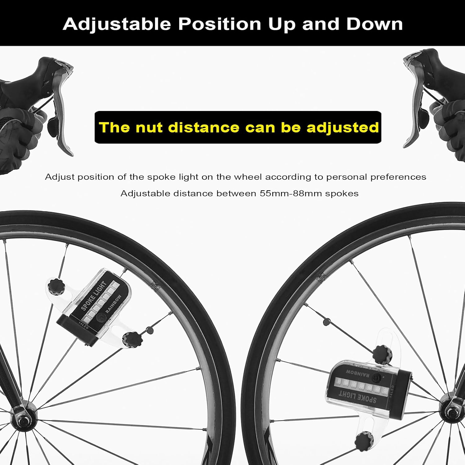 Rechargeable Bike Wheel Spoke Lights Built-In Motion Sensor - Waterproof Led Bicycle Wheel Spoke Lights, 30 Patterns Night Riding Decoration and Safety for Kids and Adults Bicycles, 2 Pack image number 2